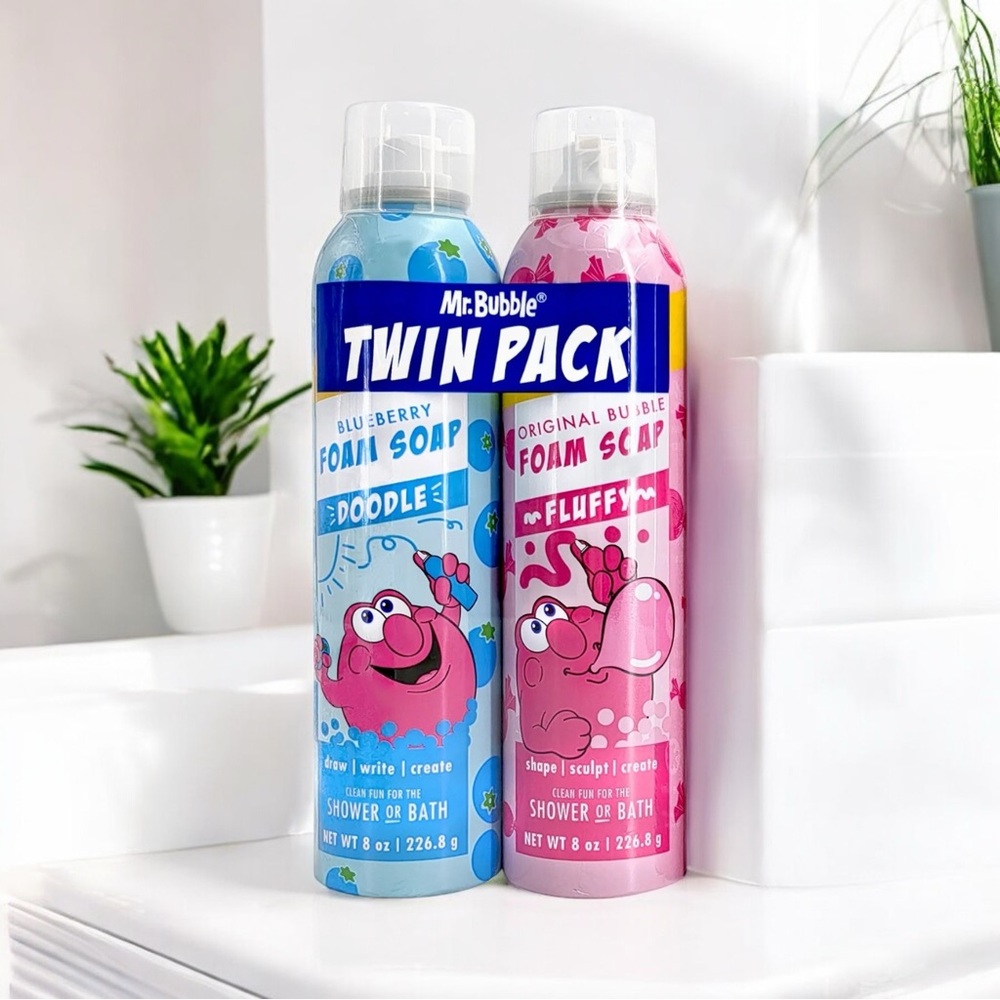 New Mr Bubble Twin Pack Foam Soap